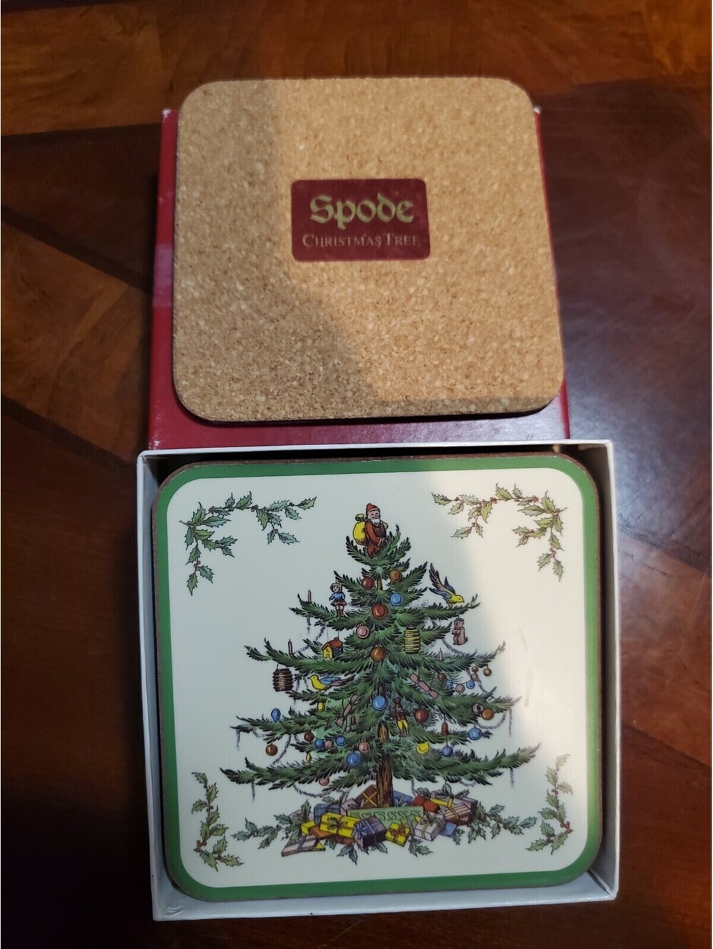Spode Christmas Tree Hardback Coaster Set of 6